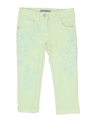 ERMANNO SCERVINO JUNIOR Denim trousers Light green 97% Cotton, 3% Elastane