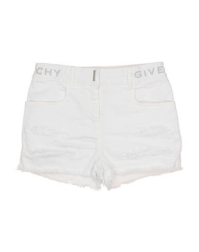 GIVENCHY Shorts jeans Bianco 93% Cotone, 5% Elastomultiestere, 2% Elastan