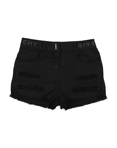GIVENCHY デニムショートパンツ NERO コットン 93% / エラストマルチエステル 5% / ポリウレタン 2%