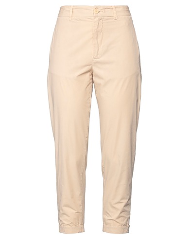 VIRNA DRÒ Casual trouser Beige 100% Cotton