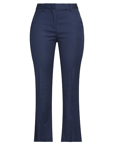 MERCI ITALIA Casual pants Navy 49% Cotton, 49% Rayon, 2% Elastane