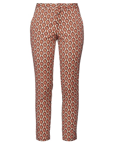 MERCI ITALIA Casual trouser Brown 96% Cotton, 4% Elastane