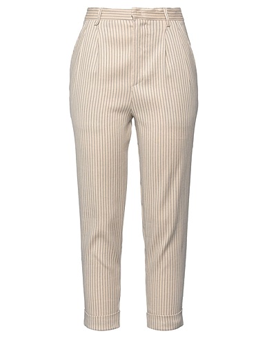 MERCI ITALIA Casual trouser Light grey 59% Linen, 34% Rayon, 6% Cotton, 1% Elastane