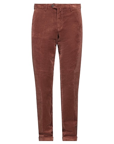 MICHAEL COAL Casual trouser Brown 98% Cotton, 2% Elastane