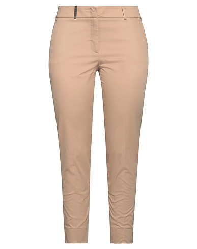 PESERICO Casual trouser Beige 97% Cotton, 3% Elastane