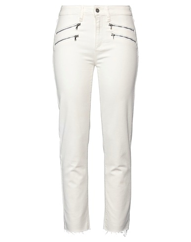 PAIGE Casual trouser White 98% Cotton, 2% Elastane