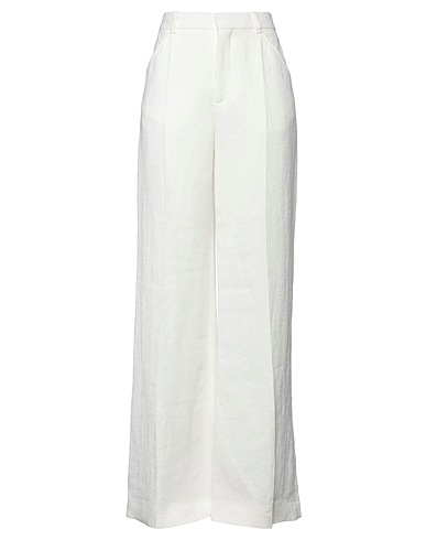 CHLOÉ Pantalone Bianco 100% Lino