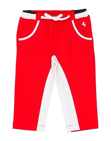 FERRARI Casual trouser Red 93% Cotton, 7% Elastane