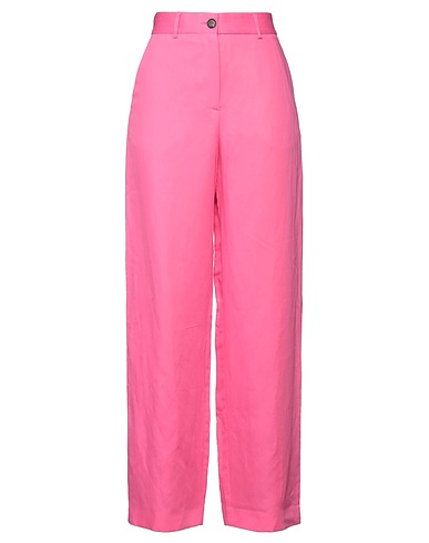 MSGM Casual trouser Fuchsia 55% Linen, 45% Tencel™ Lyocell