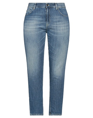 DONDUP Denim trousers Blue 60% Cotton, 40% Linen