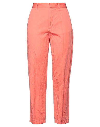 DSQUARED2 Casual trouser Coral 95% Cotton, 5% Metallic fiber, Bovine leather