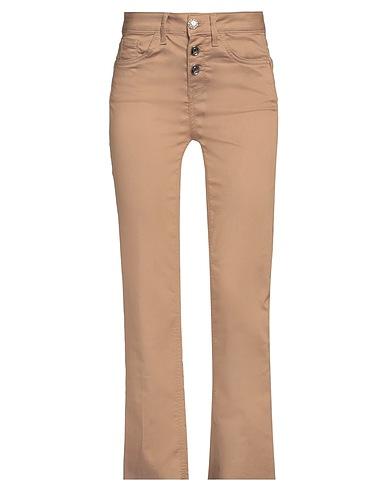 LIU •JO Denim trousers Camel 67% Cotton, 29% Polyester, 4% Elastane