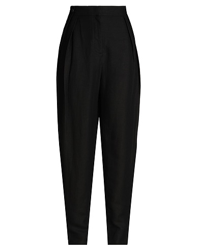 PATRIZIA PEPE Pantalone Nero 51% Lino, 49% Viscosa