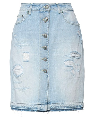 DONDUP Denim skirt Blue 100% Cotton