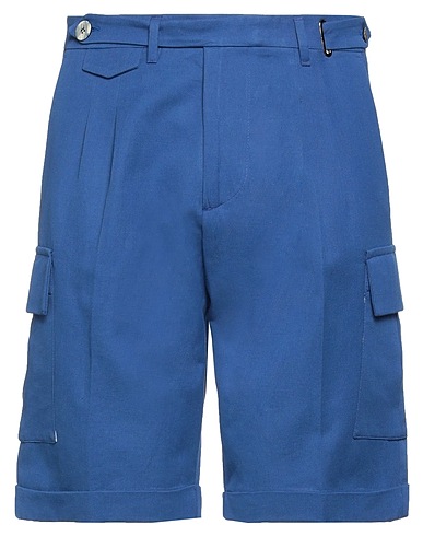 NEILL KATTER Shorts & Bermuda Blue 70% Cotton, 30% Linen