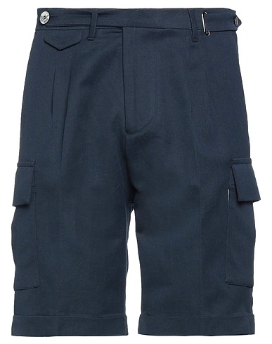 NEILL KATTER Shorts & Bermuda Midnight blue 70% Cotton, 30% Linen