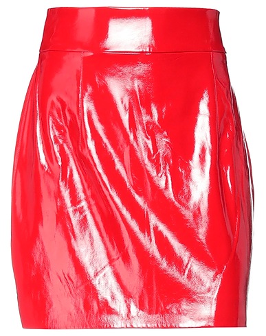 NINEMINUTES Mini skirt Red 55% Polyurethane, 45% Polyester, Elastane