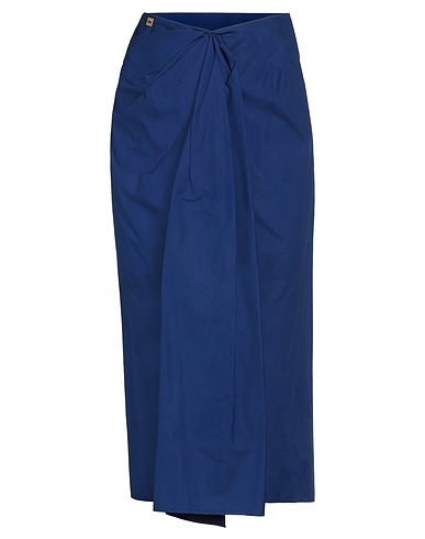 MANILA GRACE Midi skirt Blue 100% Cotton