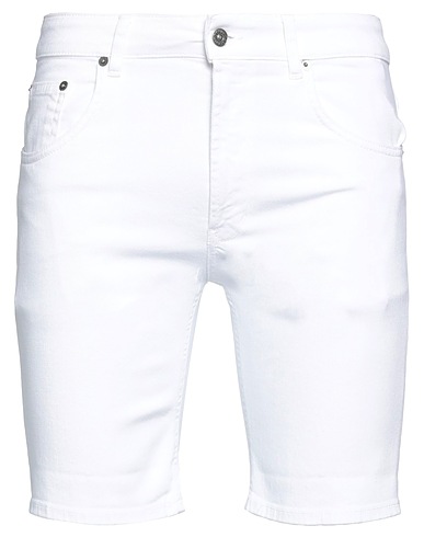 DONDUP Shorts & Bermuda White 92% Cotton, 6% Elastomultiester, 2% Elastane