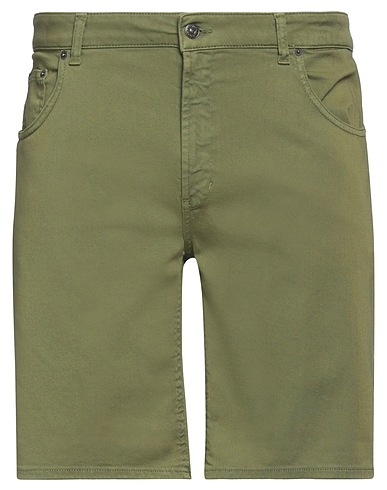 DONDUP Shorts & Bermuda Military green 92% Cotton, 6% Elastomultiester, 2% Elastane