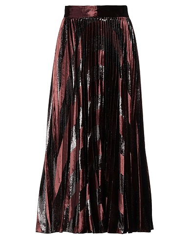 DOLCE&GABBANA Maxi Skirts Brown 100% Polyester