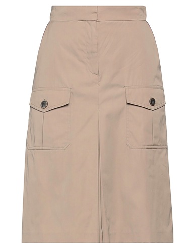 ELEVENTY Midi skirt Taupe 100% Cotton