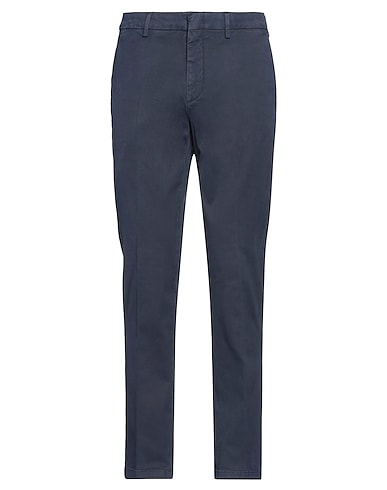 DUNHILL Casual pants Midnight blue 97% Cotton, 3% Elastane