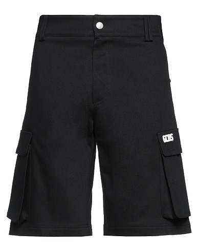 GCDS Shorts & Bermuda Nero 100% Cotone