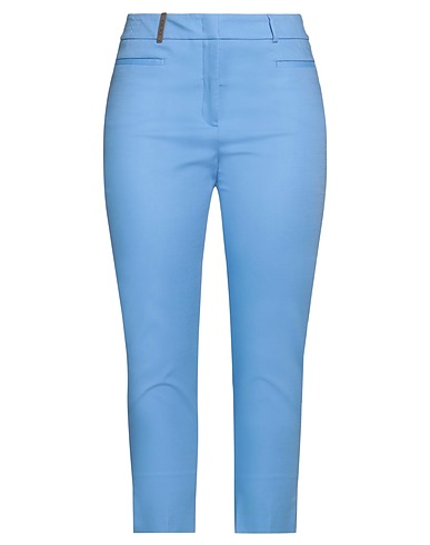 PESERICO Hosen Azurblau 60% Baumwolle, 36% Viskose, 4% Elastan