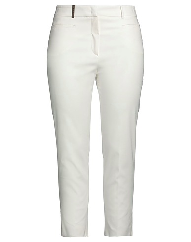 PESERICO Pantalone Off white 60% Cotone, 36% Viscosa, 4% Elastan