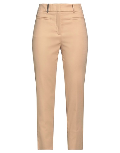 PESERICO Casual trouser Sand 60% Cotton, 36% Viscose, 4% Elastane