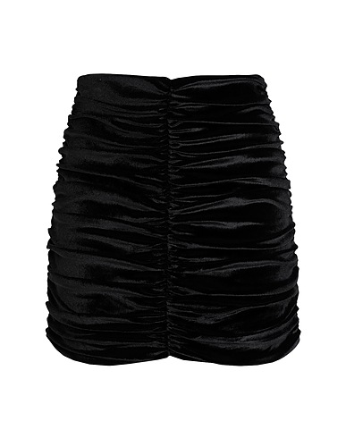 TOPSHOP Mini skirt Black 92% Polyester, 8% Elastane