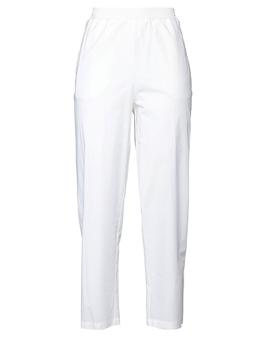 MANILA GRACE Casual pants White 100% Cotton