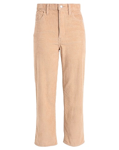 LEVI'S Casual trouser RIBCAGE STR ANKLE CORD
 Sand 100% Cotton