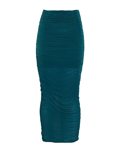 TOPSHOP Long skirt Deep teal 100% Polyester