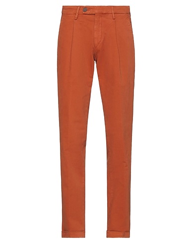 MICHAEL COAL Casual trouser Brown 98% Cotton, 2% Elastane