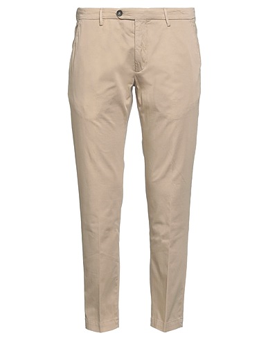 MICHAEL COAL Casual trouser Beige 97% Cotton, 3% Elastane
