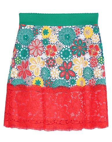 DOLCE&GABBANA Mini skirt Green 45% Cotton, 29% Polyester, 21% Polyamide, 5% Viscose