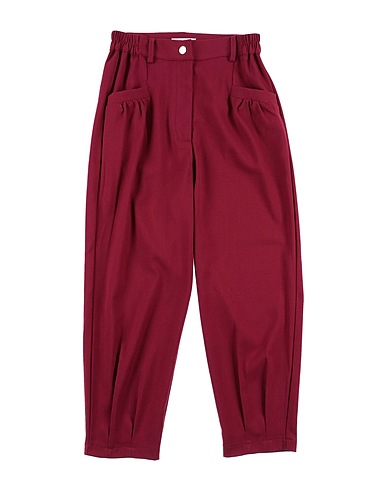 Y-CLÙ Casual trouser Garnet 70% Polyester, 28% Rayon, 2% Elastane