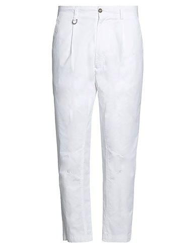 PAOLO PECORA Chinos Bianco 97% Cotone, 3% Elastan