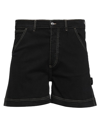 NINE IN THE MORNING Denim shorts Black 99% Cotton, 1% Elastane