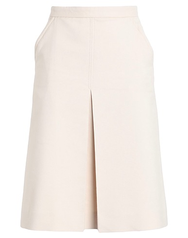 SEE BY CHLOÉ Midi skirt Ivory 53% Cotton, 31% Polyester, 14% Viscose, 2% Elastane