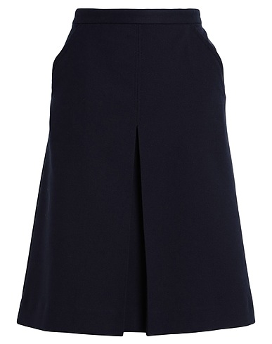 SEE BY CHLOÉ Midi skirt Midnight blue 53% Cotton, 31% Polyester, 14% Viscose, 2% Elastane