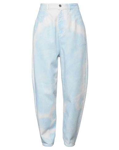 TWINSET Hosen Azurblau 100% Baumwolle
