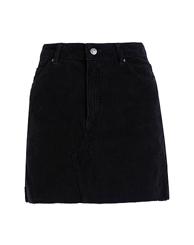 TOPSHOP Mini skirt Topshop cord high waisted skirt in Black  - BLACK
 Black 100% Cotton