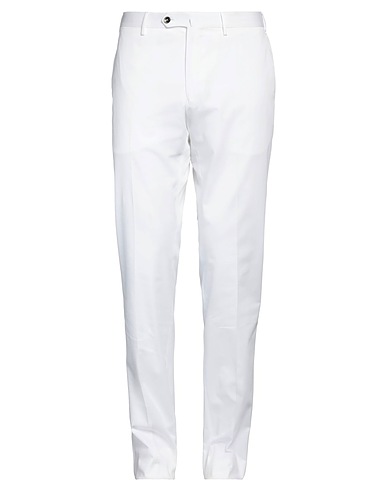 PT Torino Casual pants White 95% Cotton, 3% Silk, 2% Elastane