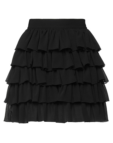KAOS JEANS Mini skirt Black 100% Polyester