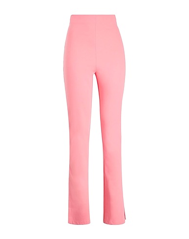 8 by YOOX Casual trouser STRETCH HIGH-WAIST SPLIT HEM TROUSERS
 Pink 52% Cotton, 40% Polyamide, 8% Elastane