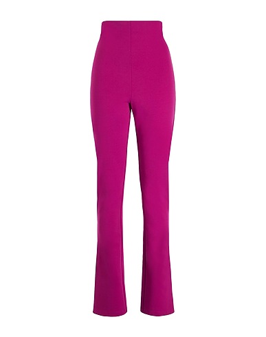 8 by YOOX Casual pants STRETCH HIGH-WAIST SPLIT HEM TROUSERS
 Mauve 65% Viscose, 30% Polyamide, 5% Elastane