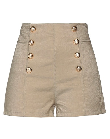 TRASH & LUXURY Shorts & Bermuda Sage green 75% Rayon, 25% Polyamide